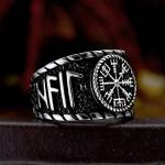 NNM пръстен Viking Runes Amulet Vegvisir - SS8-1194R