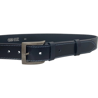 Penny Belts kožený opasek 501-1-59 modrý