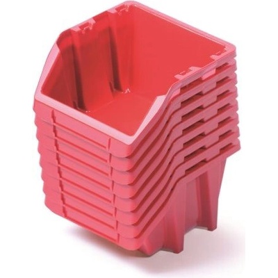 ProfiGaráž Plastové boxy 144 x 118 x 84 mm Red 8 ks