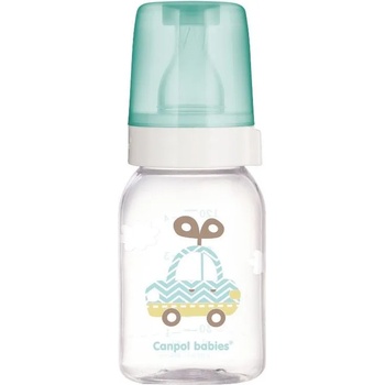 Image 1 of Canpol babies Стъклено шише Canpol - 120 ml, 3 м+, зелено, асортимент (42/202_gre)