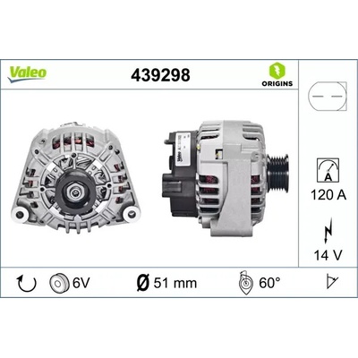 VALEO Alternátor VA 439298