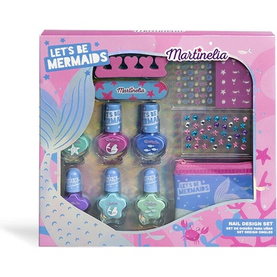 Aquarius Cosmetic Комплект за маникюр и педикюр, Русалка, 12 части (ma12059)