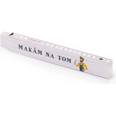 Metrie Block 52 Skládací metr s potiskem Makám na tom 2 m