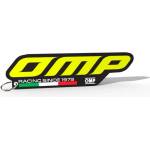 OMP Logo Silicone 3D Keychain - Yellow (White / Black)