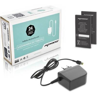 Movano Зарядно за лаптопи Lenovo, 36W / 12V / 3A / правоъгълен конектор (ZZ/T/LEN123)