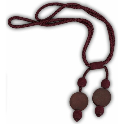 EUROFIRANY DEKORAČNÍ ŠŇŮRA NA ZÁVĚS 16 BORDOVÁ