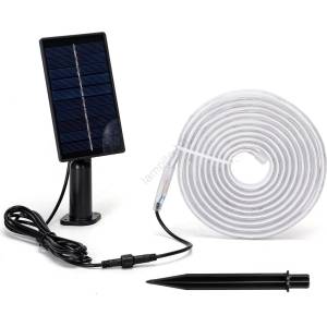 Aigostar - LED RGB соларна лента с регулируема яркост LED/1, 6W/3, 2V 5 m IP65 + с дистанционно управление (AI1744)
