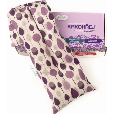 Lavandia Nahřívací polštářek Krkohřej Les fialový 46x14