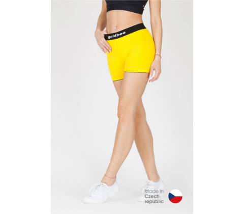 Goldbee Push-up mini šortky žltá