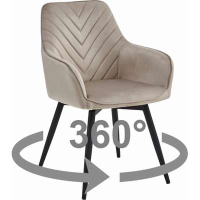 Textilomanie Nana 360 velvet béžové