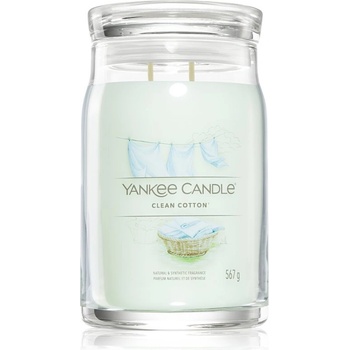 Yankee Candle Clean Cotton ароматна свещ Signature 567 гр