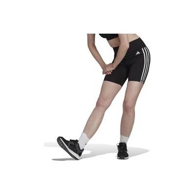 adidas Performance Training Essentials 3-Stripes High-Waisted Short Leggings 4065429445104 černá