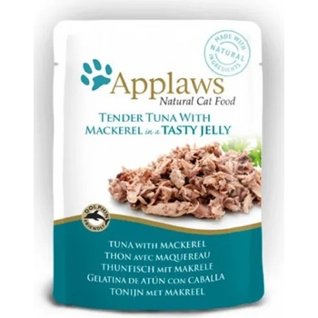 Applaws Tuna Wholemeat with Mackerel in Jelly - пауч риба тон и скумрия в желе 70 гр 8275CE-A