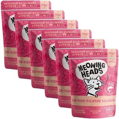 Barking Heads & Meowing Heads So Fish Ticated Salmon БЕЗ ЗЪРНА 6 x 100 г