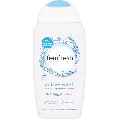 Femresh Intimní mycí emulze Active s ionty stříbra 250 ml