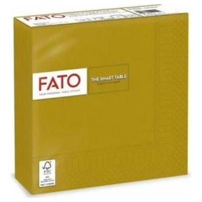 FATO Servítky 1/4 ohyb 33x33 cm Smart Table zlatá 50ks