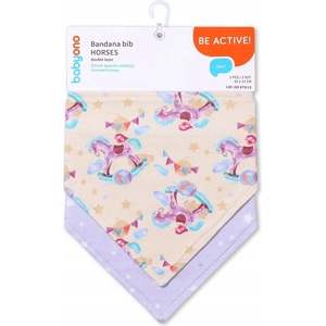 Babyono Лигавник-бандана BabyOno - Be Active, 2 броя, Horses (5901435414958) - baby