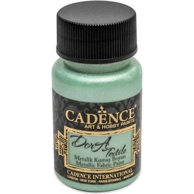 Farba na textil CADENCE DORA 50 ml metalická mätová