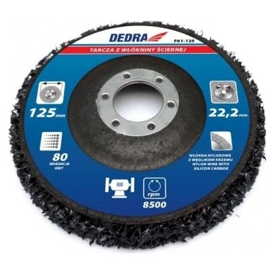 DEDRA Kotouč z brusného textilu 125 mm, miskový