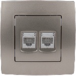 ELMARK City rj11+ rj45 КОНТАКТ БЯЛ (190731)