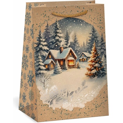 ARGUS Darčeková papierová taška (13 x 18 cm) - Domček v lese 08240096