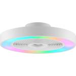 Brilliant - LED RGBW таванен плафон с вентилатор CATANIA LED/37W/230V бял + дистанционно управление (BI0483)