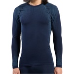 Odlo Мъжко синтетично термобельо Odlo Performance Warm Bl Top Crew Neck L/S Synthetic base layer - Dark Sapphire (014-2608-0211)