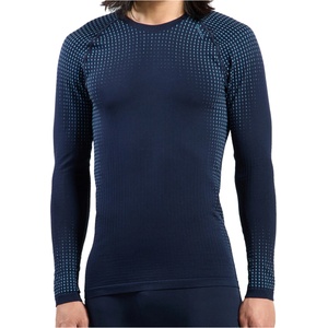 Odlo Мъжко синтетично термобельо Odlo Performance Warm Bl Top Crew Neck L/S Synthetic base layer - Dark Sapphire (014-2608-0211)