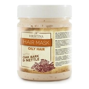 Hristina vlasová maska pre mastné vlasy z dubovej kôry 200 ml