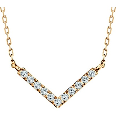 Savicki Náhrdelník žlté zlato, laboratórne diamanty SYL-N01-BR-006-LAB-Z
