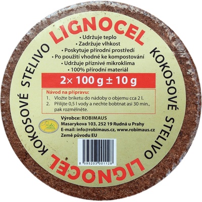 Robimaus Lignocel kokosový puk 2 ks – Zboží Mobilmania