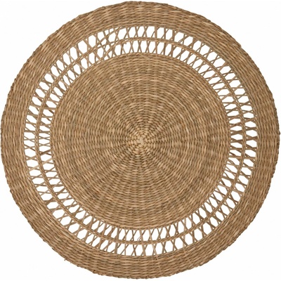 GREEN GATE Proutěné prostírání Round hnědá 38cm