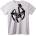 NOONEBRAND Тениска Skull Cross - 2XL, Black