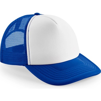 Beechfield Vintage Snapback Trucker bílá-modrá
