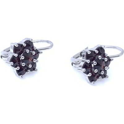 Český Granát Jan Kos jewellery Stříbrné náušnice 13000145001
