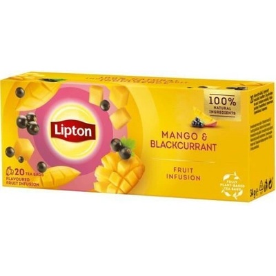 Lipton Mango & Blackcurrant ovocný čaj 20 vrecúšok 34 g