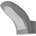 ELBULGARIA LED аплик Elbulgaria - Alford, 2857/1w SG, 12W, IP44, 4000K, сив (2857-1wsg)