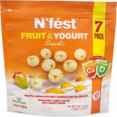 TAYAS N´fést fruit and yogurt snack mango 140 g