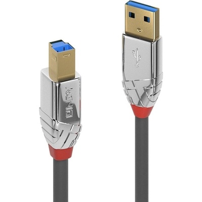 Lindy Кабел Lindy LNY-36664, от USB A(м) към USB B(м), 5m, сив (LNY-36664)