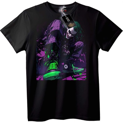 NOONEBRAND Тениска Joker Неон Графика - 2XL, White