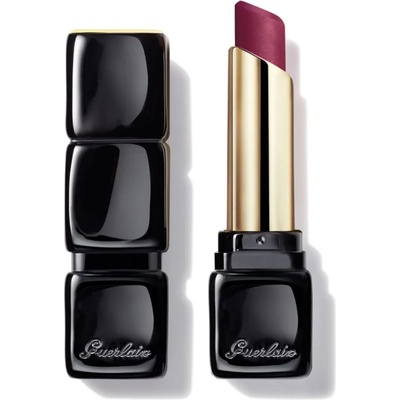 Guerlain KissKiss Tender Matte дълготрайно червило с матиращ ефект цвят 880 Caress Plum 3.5 гр