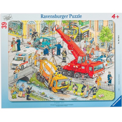 Ravensburger Пъзел Ravensburger от 39 части - Строителна площадка (6768)