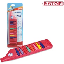 Bontempi Detská fúkacia harmonika červeno modrá