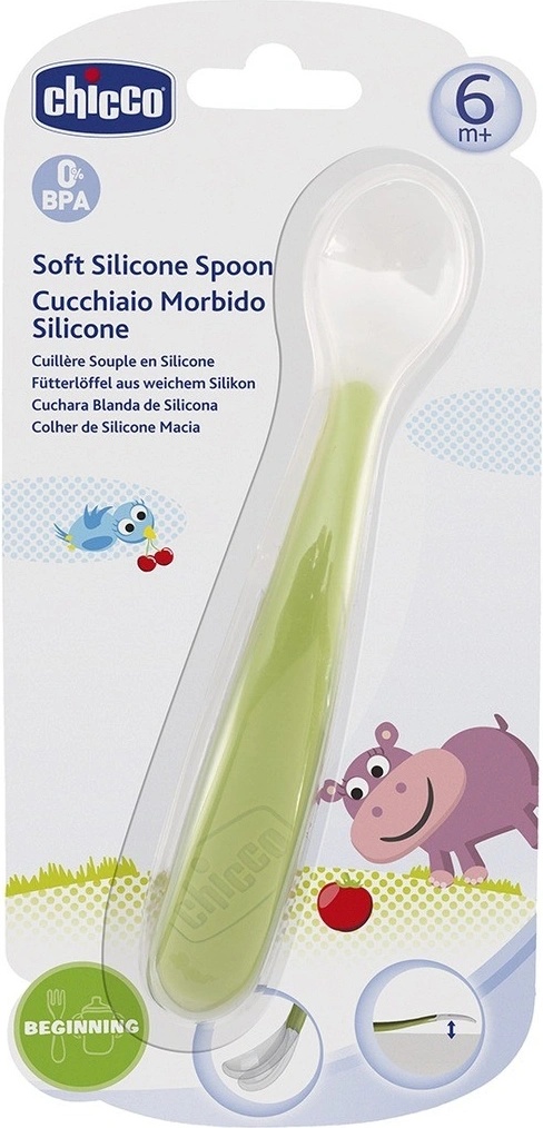 Chicco Lyžička Silikón Soft