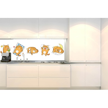 DIMEX ART s. r. o Фототапет за кухня - котешки емоции 180 x 60 см