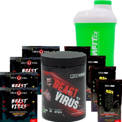 AKCIA Czech Virus Beast Virus V2.0 417,5 g +Šejker Dafit 300 ml + ZADARMO 8x vzorka