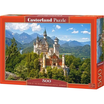 Castorland View of the Neuschwanstein Castle, Germany 500 pcs Пъзел 500 броя Пейзажни (370416) (370416)