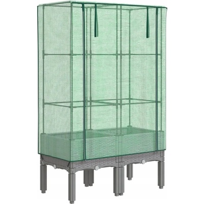 VidaXL Květináč plast vícebarevný 80 x 40 x 140 cm