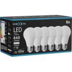 Mexen Nova 6x LED крушка E27, A60, 8W, Неутрална - 4000K, 840 lm - L100-E27-0840-01x06 (L100-E27-0840-01x06)