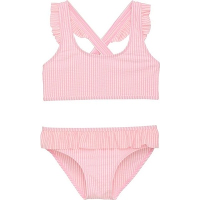 Color Kids-Bikini W. Skirt Seersucker salmon rose